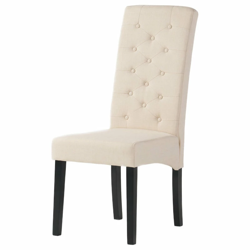 GDFStudio GDF Studio Darby Tall Back Linen Dining Chairs, Set Of 2 - Image 5