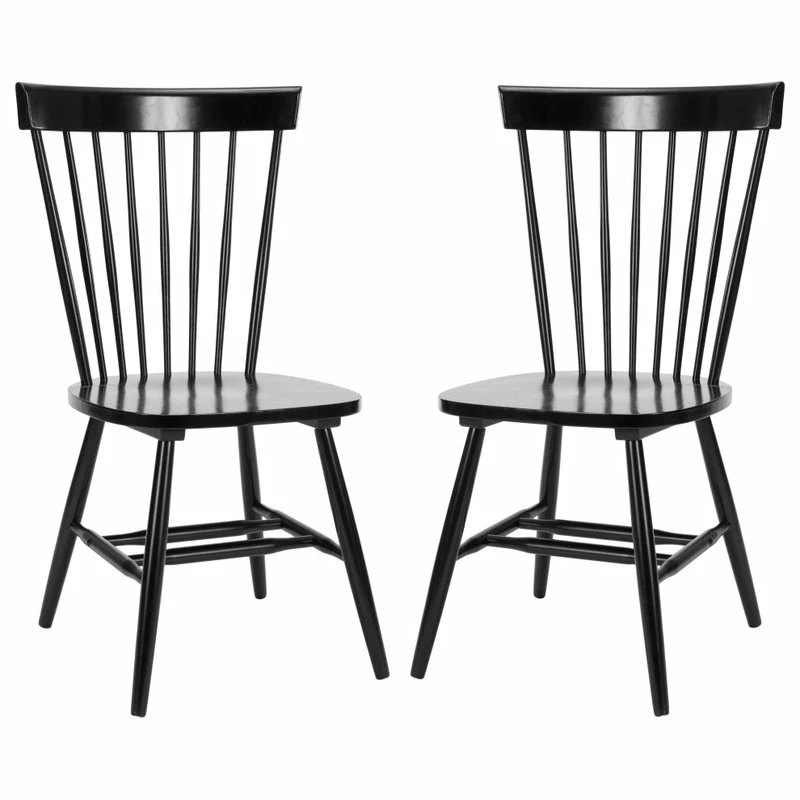 Safavieh Parker Spindle Dining Chairs, Set Of 2, Black
