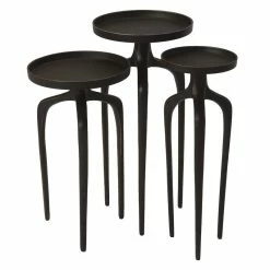 Butler Specialty Company Butler Modern Loft Round Black Accent Table 4421295
