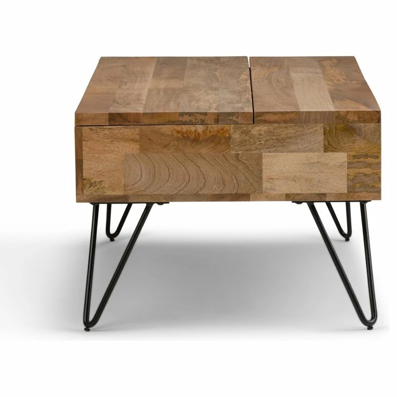 Simpli Home Ltd. Simpli Home Hunter Mango Wood 48" Rectangle Lift Top Coffee Table In Natural - Image 2