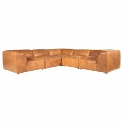 First Of A Kind Luxe Classic L Modular Sectional Tan