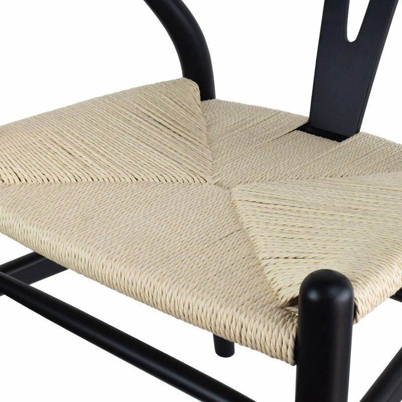 Homedotdot Modern Dining Chairs Wood Armchairs, Set Of 2, Black - Image 8