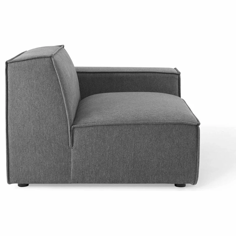 LexMod Restore 6-Piece Sectional Sofa, Charcoal - Image 5