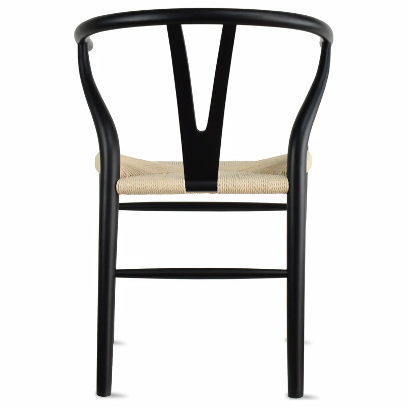 Homedotdot Modern Dining Chairs Wood Armchairs, Set Of 2, Black - Image 7