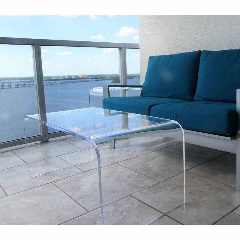 Southeastflorida Acrylic Coffee Table Lucite, 42"x20"x17", 3/4" Thick - Image 5