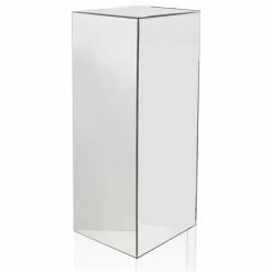 Galore Home Mirror Block Column Or Pedestal, Silver, Large