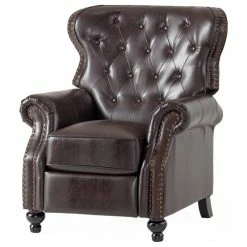GDFStudio GDF Studio Walder Contemporary Tufted Recliner With Nailhead Trim