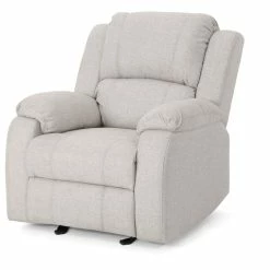 GDFStudio GDF Studio Scarlett Classic Fabric Gliding Recliner Chair, Beige