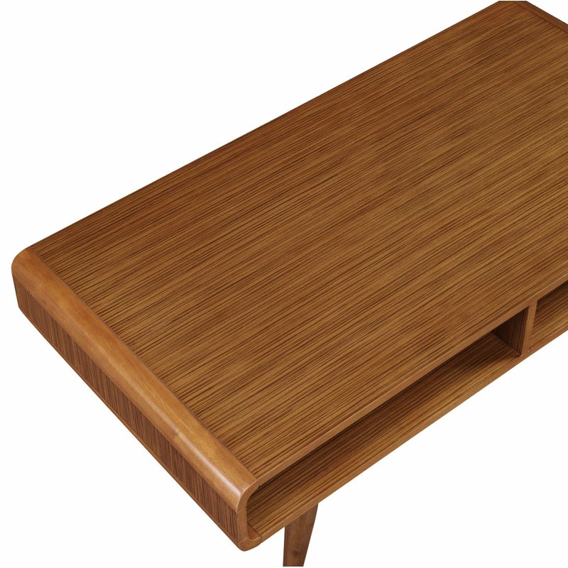 Boraam Industries, Inc. Boraam Halmstad Zebrano Wood Ans Rubberwood Coffee Table With Walnut 32211 - Image 4