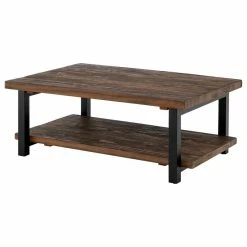 Bolton Furniture, Inc. Pomona 48"L Metal And Wood Coffee Table