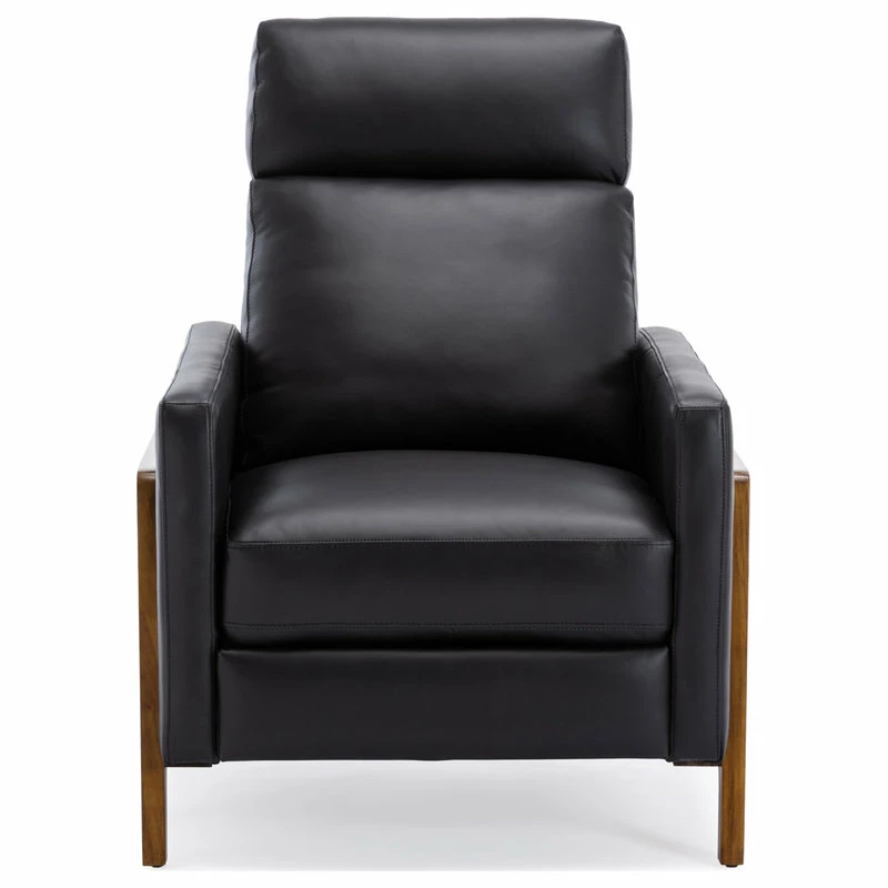 Comfort Pointe Reed Leather Push Back Recliner, Black - Image 5