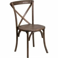 Flash Furniture HERCULES Series Stackable Early American Wood Cross Back Chair
