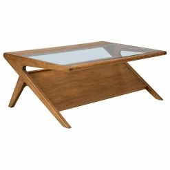 Olliix INK+IVY Rocket Coffee Table, Pecan
