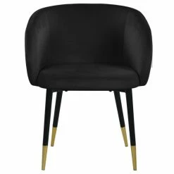 MOD The Soho Dining Chair, Black, Velvet