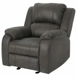 GDFStudio GDF Studio Michelle Classic Microfiber Gliding Recliner, Slate