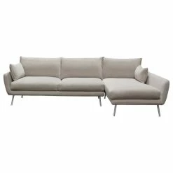 Diamond Sofa Vantage RF 2PC Sectional In Light Flax Fabric VANTAGERF2PCSECTFL