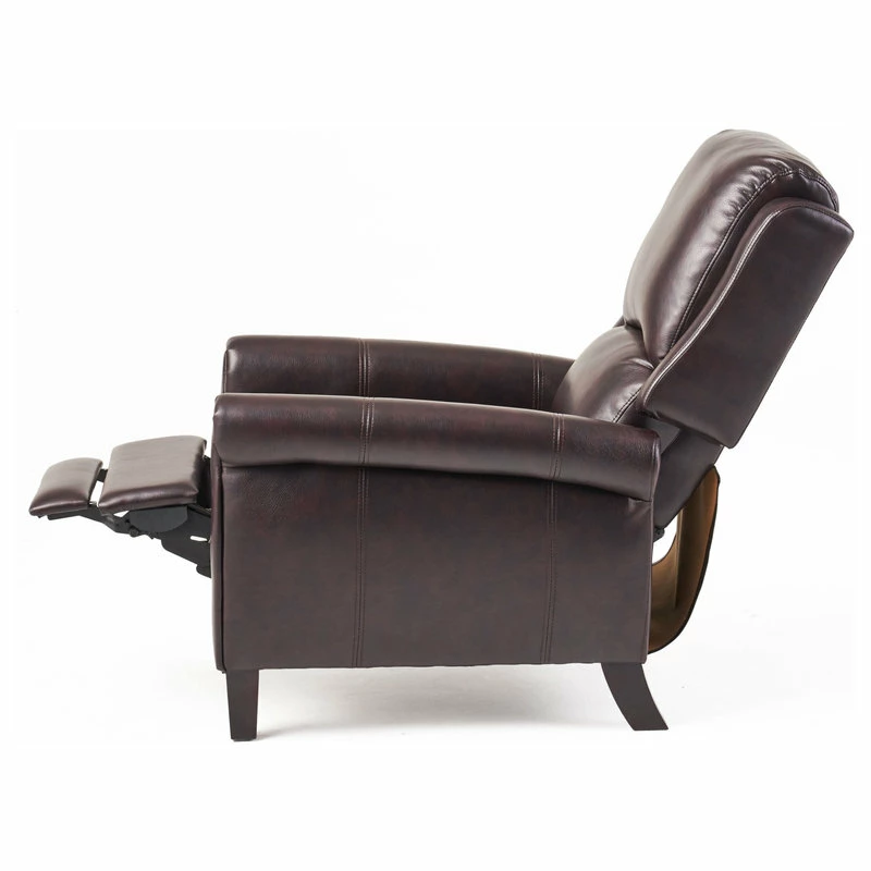 GDFStudio GDF Studio Memphis PU Leather Recliner, Burgundy - Image 6