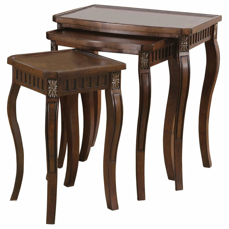 Coaster Home Furnishings Coaster Large Nesting Table In Cherry Finish 901076 - Image 2