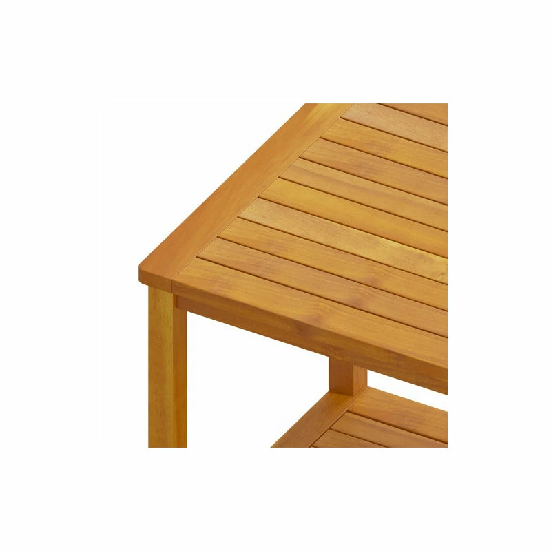 Vida XL International B.V. VidaXL Side Table Solid Acacia Wood 17.7"x17.7"x17.7" - Image 5