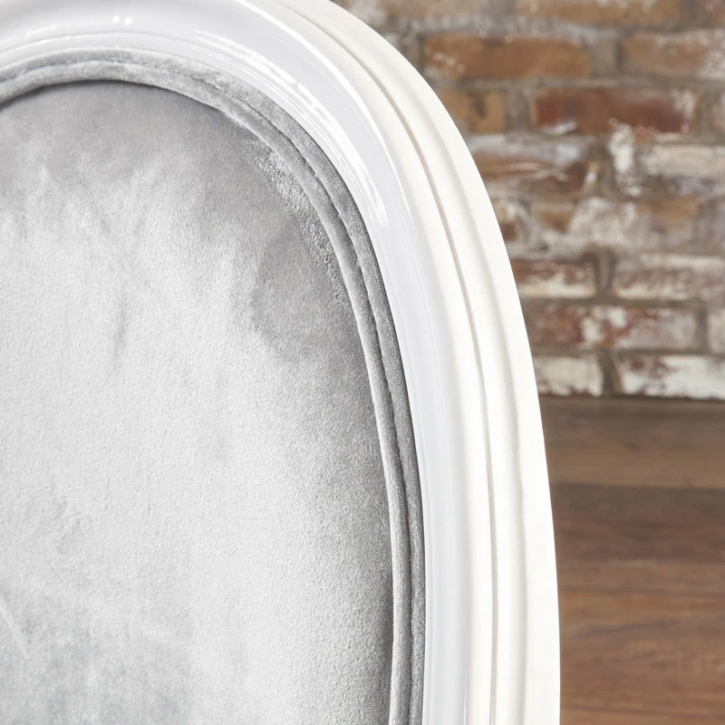 GDFStudio GDF Studio Phinnaeus Contemporary Velvet Dining Chairs (Set Of 2), Horizon Gray/ - Image 4