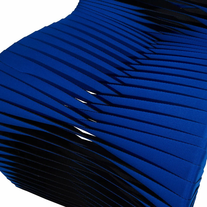 MOD The Bradbury Dining Chair, Blue And Black, Cotton - Image 8