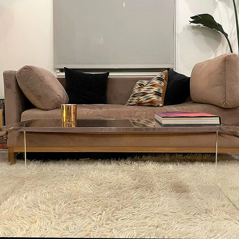 Southeastflorida Acrylic Coffee Cocktail Table Lucite, 44"x 16"x 16", 3/4" Thick - Image 7