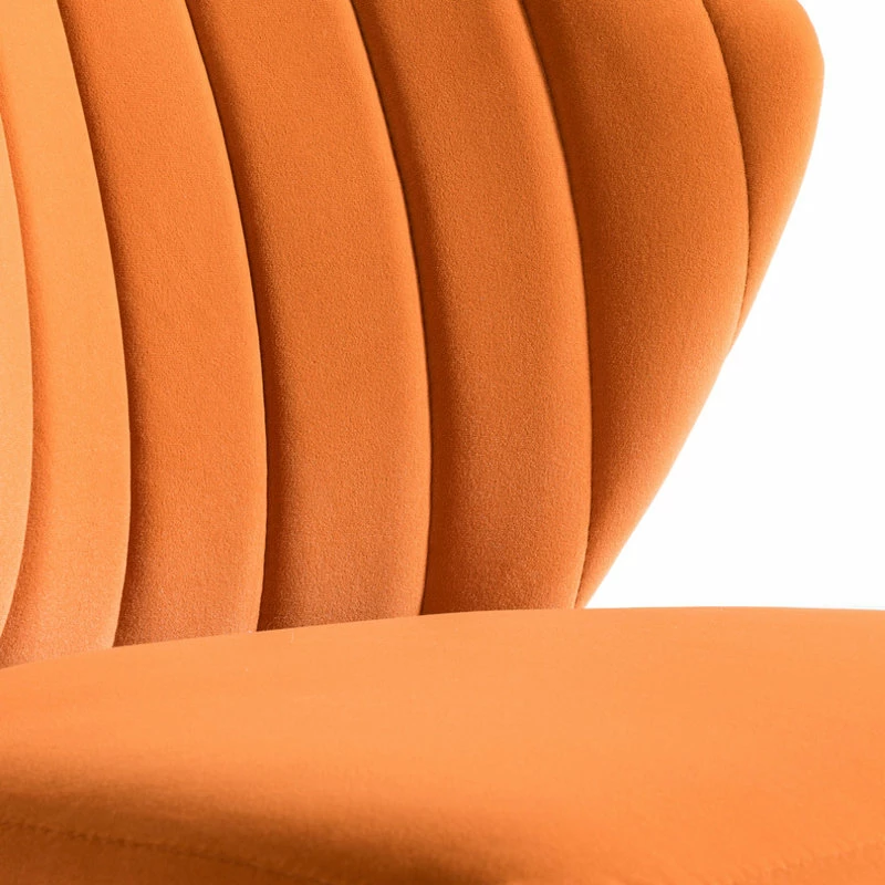 MOD The Audrey Dining Chair, Velvet, Set Of 2, Orange - Image 7