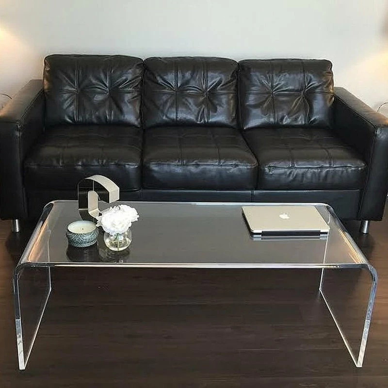 Southeastflorida Acrylic Coffee Table Lucite, 50"x20"x17", 3/4" Thick - Image 2