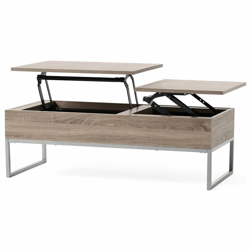 GDFStudio GDF Studio Ditmar Natural Brown Lift Top Storage Coffee Table - Image 7