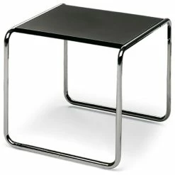 Malik Gallery Collection Marcel Breuer Laccio Nesting Table Small, Black Top