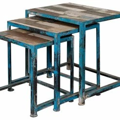 Coast To Coast Imports, LLC Coast To Coast Set Of Three Nesting Tables - Reclaimed 39511