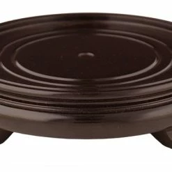 Oriental Furniture Rosewood Pedestal Stand, 8.5" Base Diameter