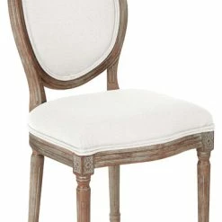Office Star Products Lillian Oval Back Chair, Linen